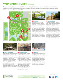 YOUR MONTHLY MILE | January There Are Endless Paths to Travel in Central Park, and Even Lifelong New Yorkers Can Discover Something New in Its 843 Acres