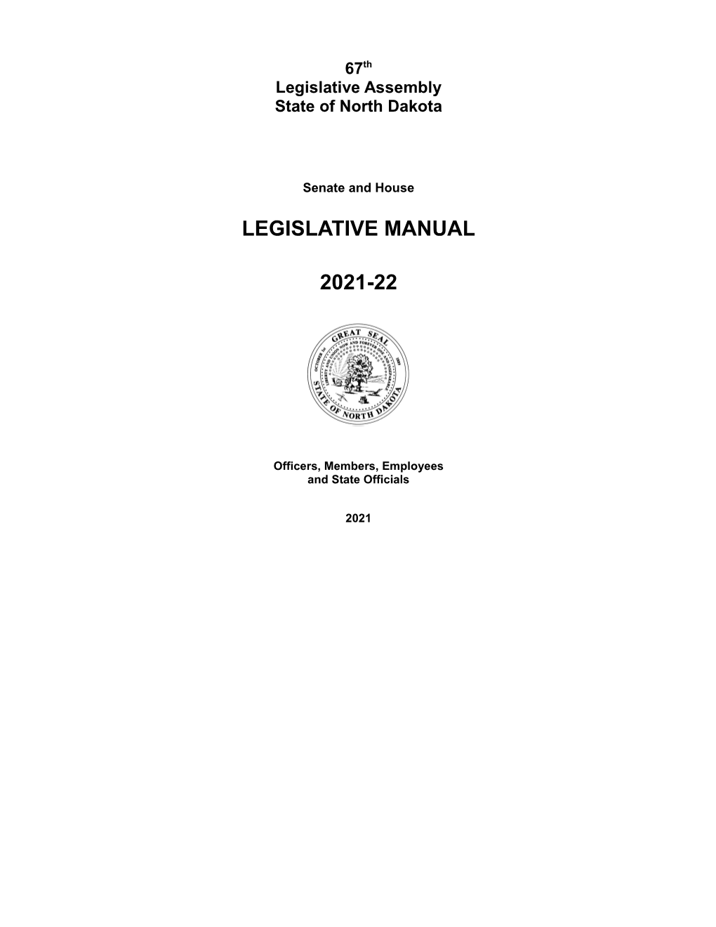 Legislative Manual 2021-22