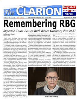 The Clarion, Vol. 86, Issue #6, Sept. 23, 2020