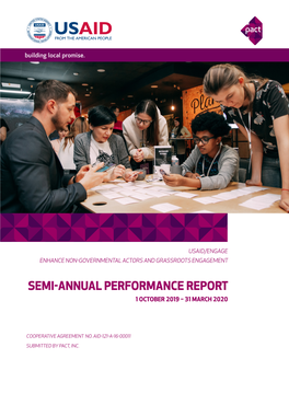 Semi-Annual Performance Report 1 October 2019 – 31 March 2020