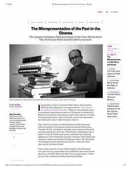 The Misrepresentation of the Past in the Cinema (Pdf)
