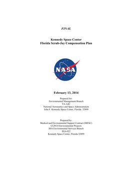 FINAL Kennedy Space Center Florida Scrub-Jay Compensation Plan