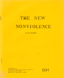 The New Nonviolence