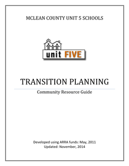 TRANSITION PLANNING Community Resource Guide