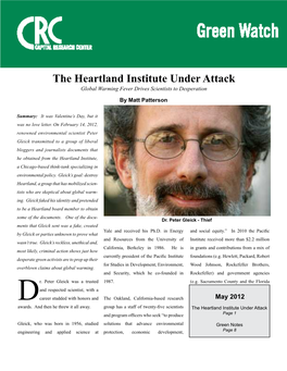 The Heartland Institute Under Attack Global Warming Fever Drives Scientists to Desperation