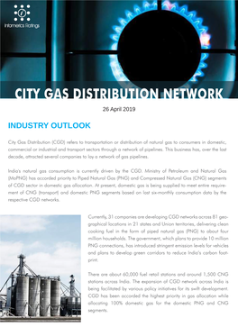 CITY GAS DISTRIBUTION NETWORK 26 April 2019