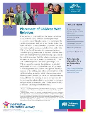 Placement of Children with Relatives