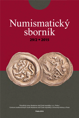 Numismatický Sborník 29/2 ∙ 2015