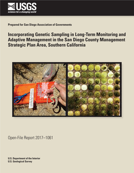 Incorporating Genetic Sampling in Long-Term Monitoring and Adaptive Management in the San Diego County Management Strategic Plan Area, Southern California