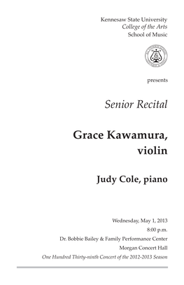 Grace Kawamura, Violin
