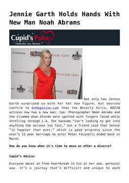 Jennie Garth Holds Hands with New Man Noah Abrams