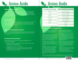 Amino Acids Amino Acids