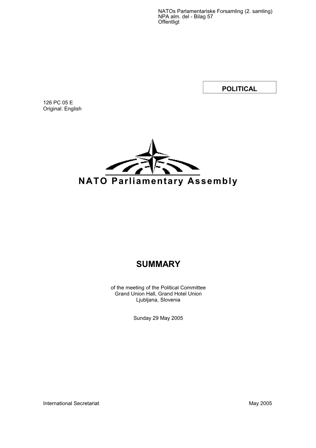 NATO Parliamentary Assembly