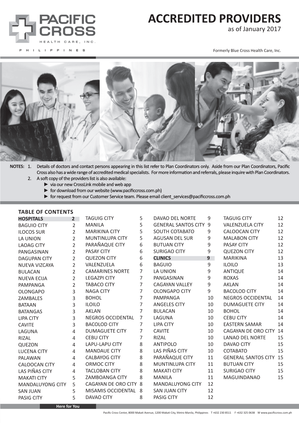 ACCREDITED PROVIDERS As of January 2017