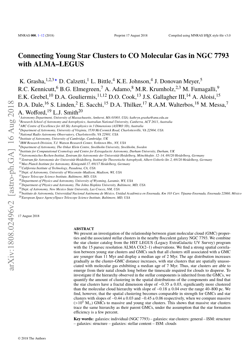 Connecting Young Star Clusters to CO Molecular Gas in NGC 7793 with ALMA–LEGUS