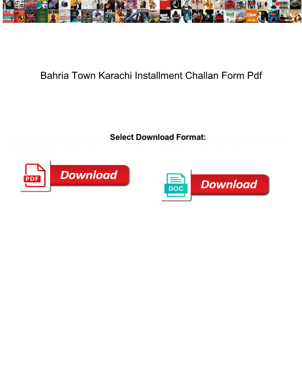 Bahria Town Karachi Installment Challan Form Pdf DocsLib