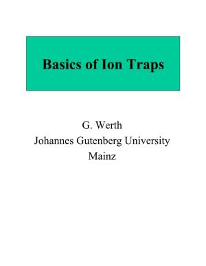 Basics of Ion Traps