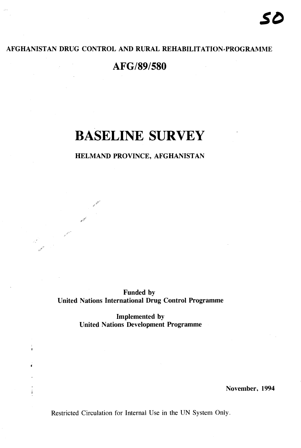 Baseline Survey