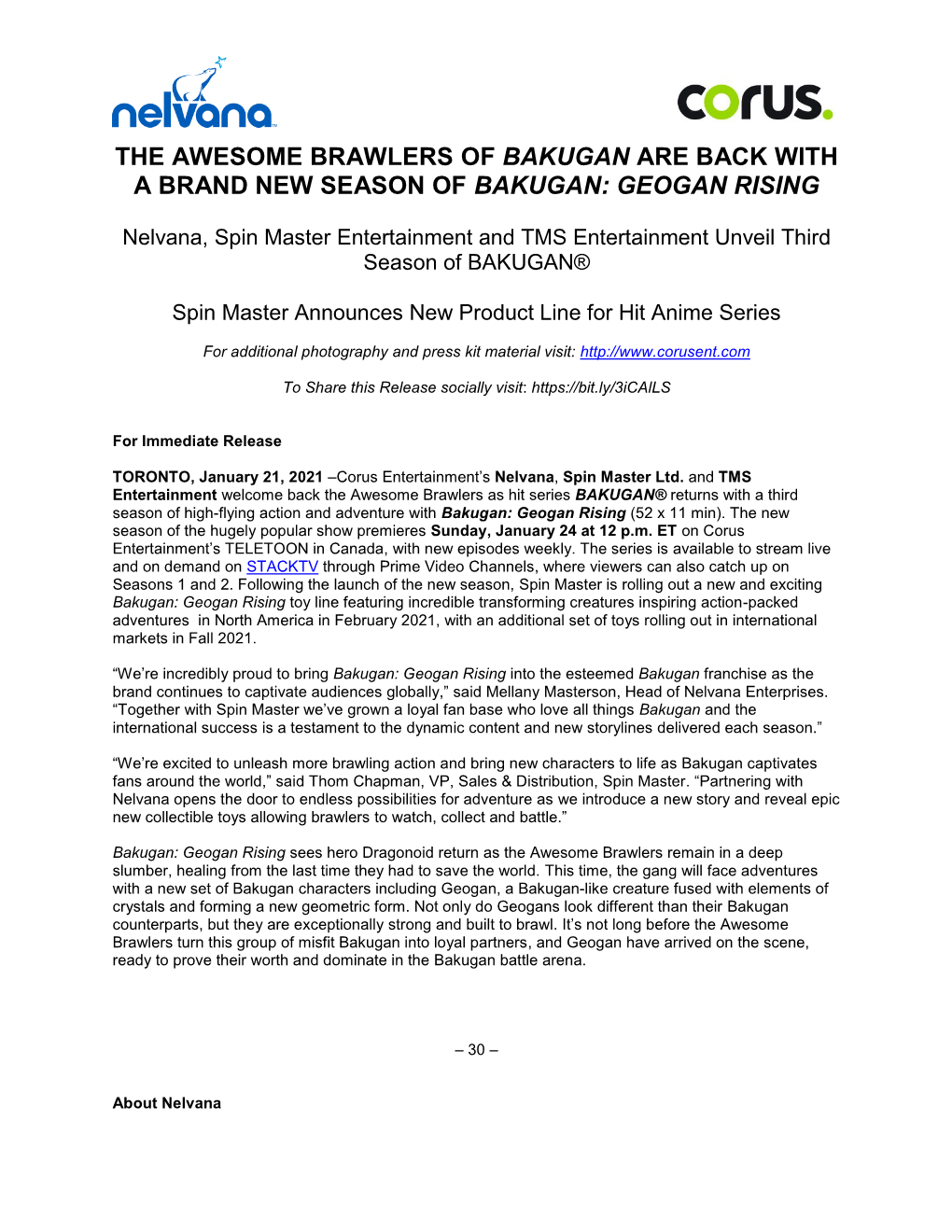 The Awesome Brawlers of Bakugan Are Back with a Brand New Season of Bakugan: Geogan Rising