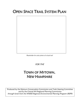 Open Space Trail System Plan