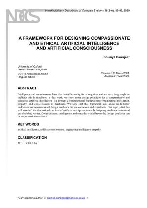 A Framework for Designing Compassionate and Ethical Artificial Intelligence and Artificial Consciousness