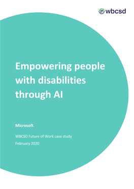 Empowering People with Disabilities Through AI
