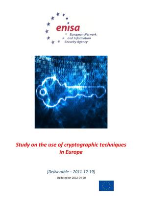 Study on the Use of Cryptographic Techniques in Europe