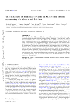 The Influence of Dark Matter Halo on the Stellar Stream Asymmetry