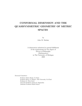 Conformal Dimension and the Quasisymmetric Geometry of Metric Spaces