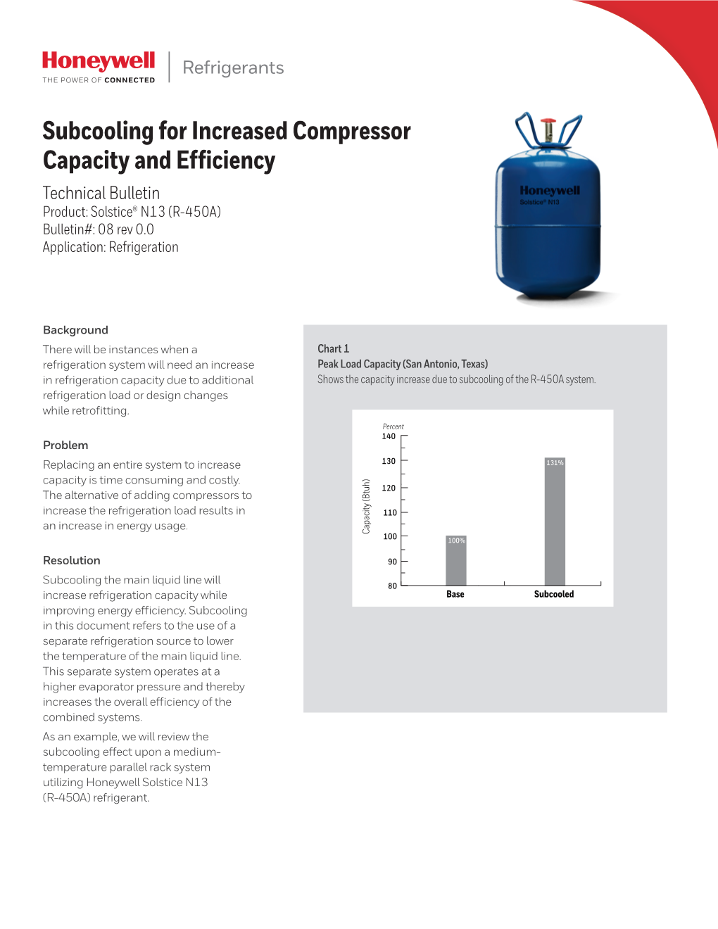 Subcooling for Increased Compressor Capacity, Efficiency with Solstice
