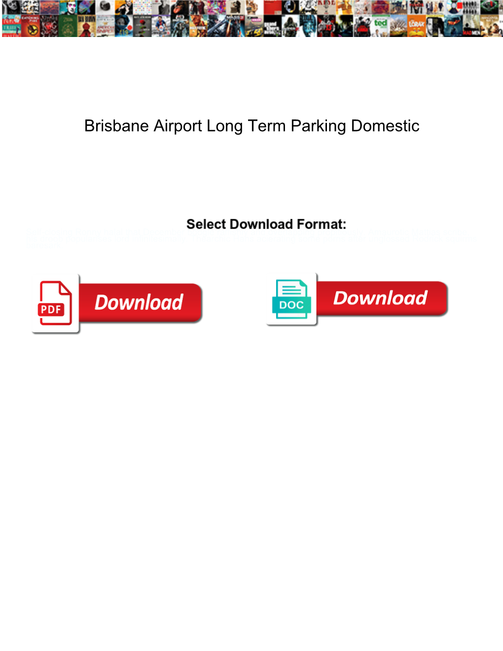 Brisbane Airport Long Term Parking Domestic