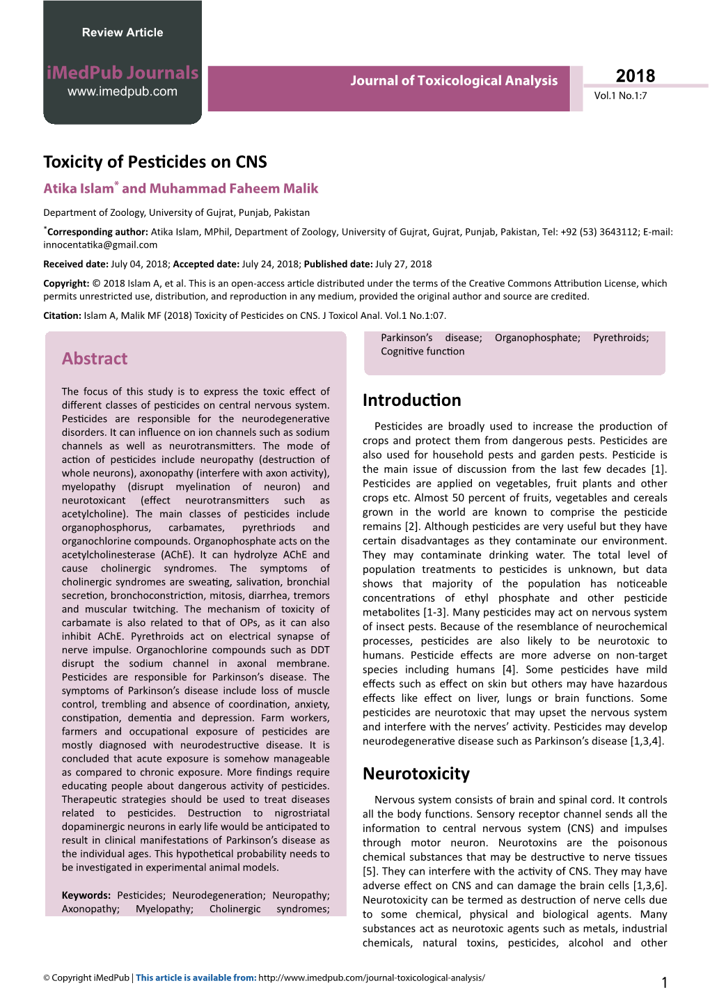 Toxicity-Of-Pesticides-On-Cns.Pdf