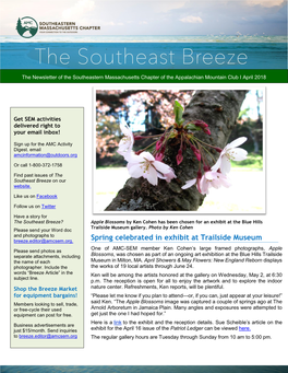 Spring Celebrated in Exhibit at Trailside Museum Breeze.Editor@Amcsem.Org