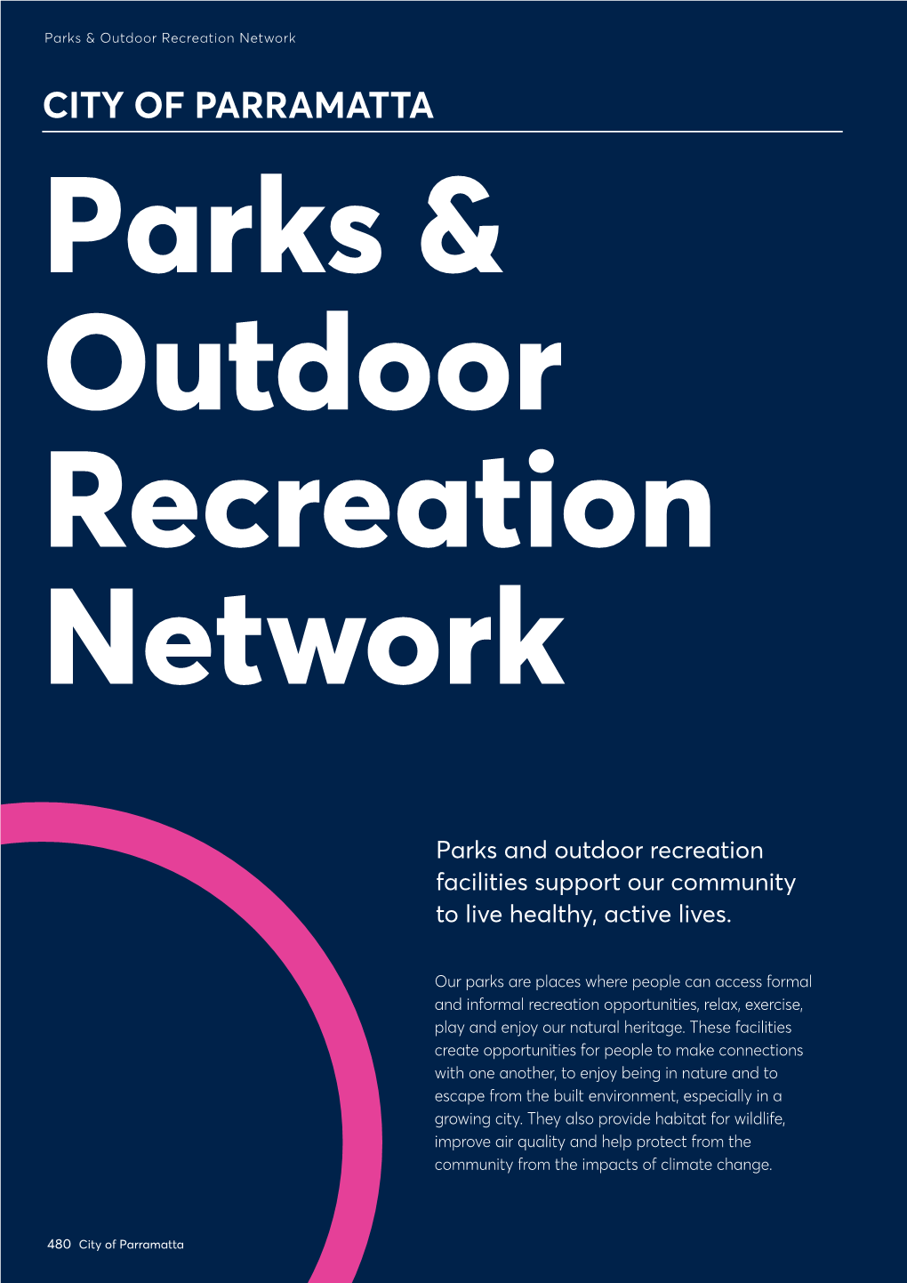 CITY of PARRAMATTA Parks & Outdoor Recreation Network