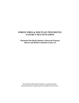 Forest Fires & Mountain Pine Beetles, Nature's Multivitamins