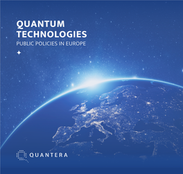 Quantum Technologies Public Policies in Europe