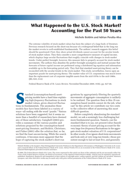 What Happened to the US Stock Market?