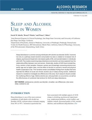 Sleep and Alcohol Use in Women
