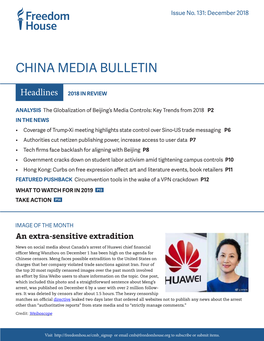 China Media Bulletin