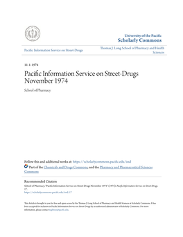 Pacific Information Service on Street-Drugs November 1974