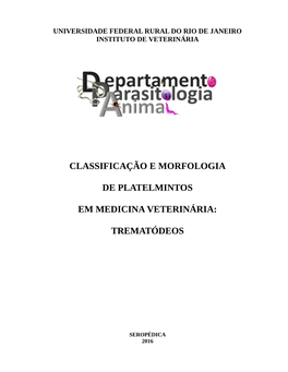 Classificação E Morfologia De Platelmintos Em Medicina Veterinária