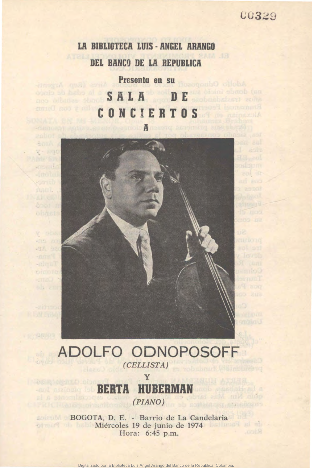 Adolfo Odnoposoff Cellista