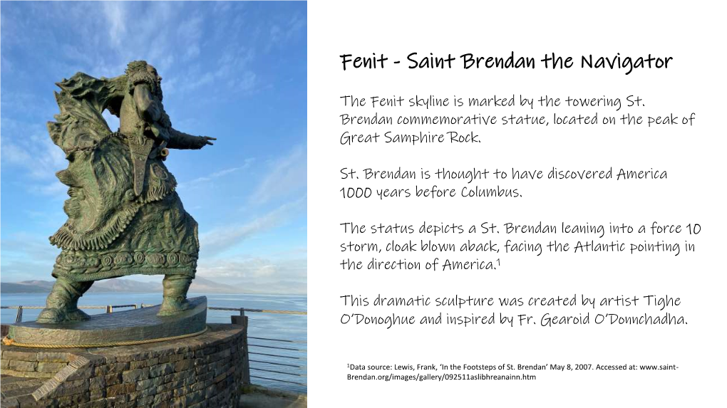Fenit - Saint Brendan the Navigator