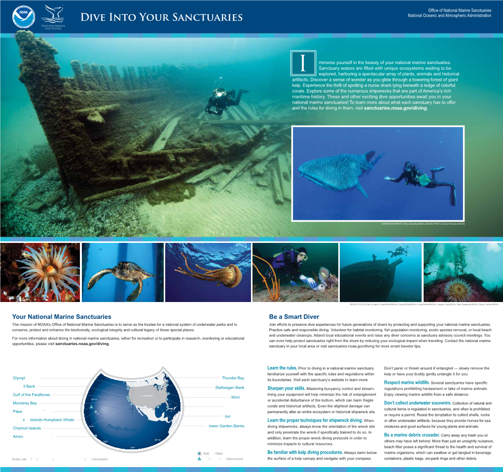 Dive Into Your Sanctuaries National Oceanic and Atmospheric Administration