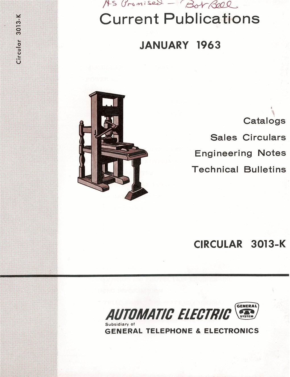 AUTOMATIC ELECTRIC ~ Subsidiary of GENERAL TELEPHONE & ELECTRONICS