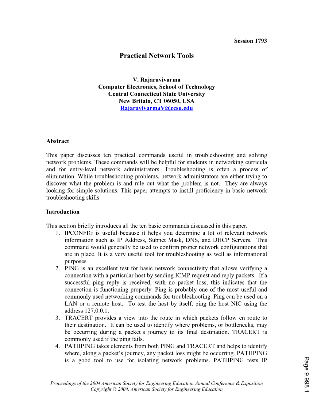 Practical Network Tools