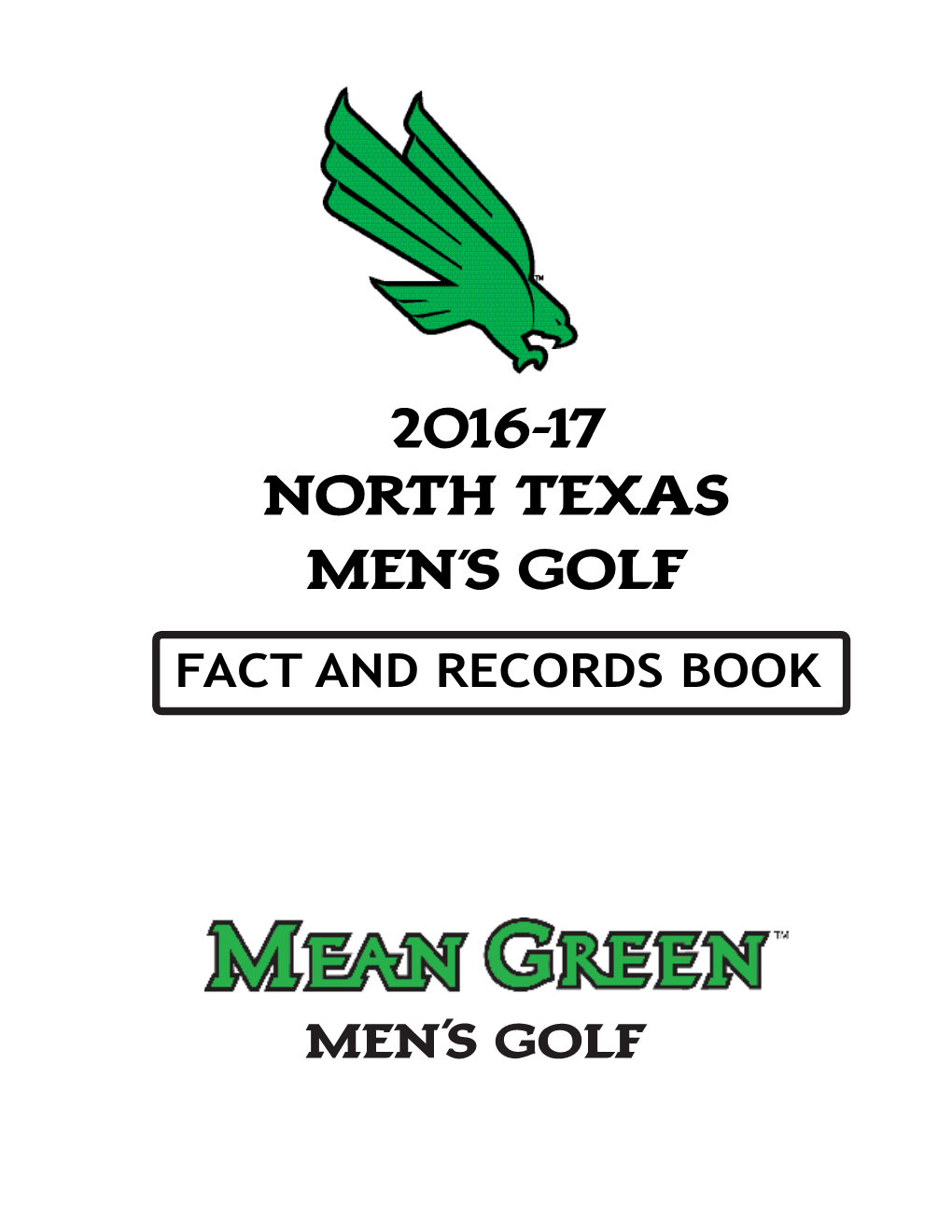 2016-17 NORTH TEXAS MEN's GOLF Men's Golf