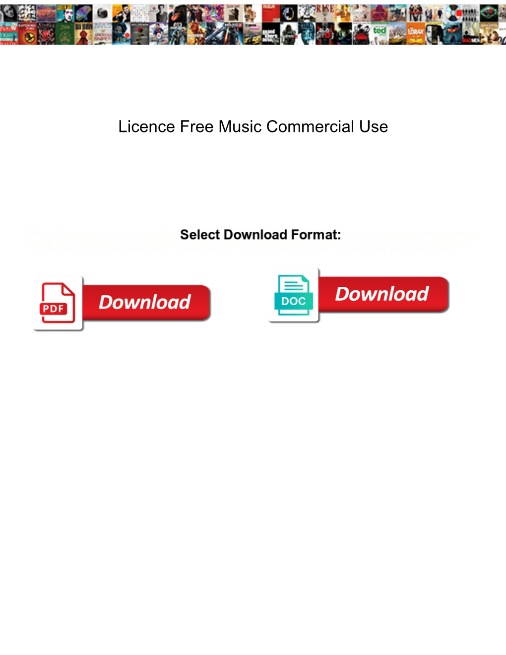 Licence Free Music Commercial Use