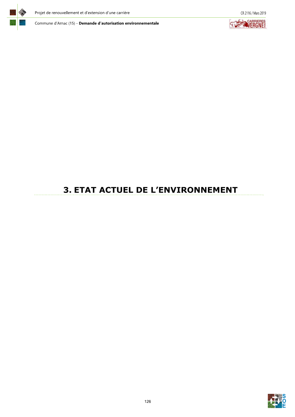 3. Etat Actuel De L'environnement