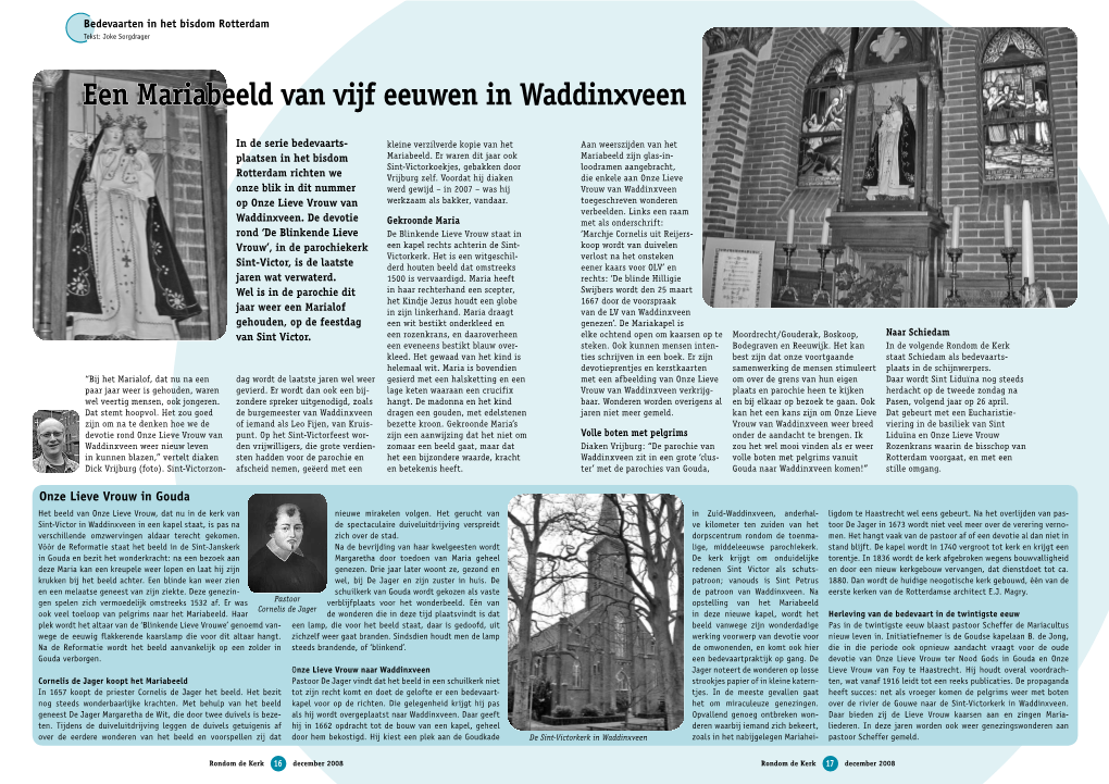 Een Mariabeeld Van Vijf Eeuwen in Waddinxveen